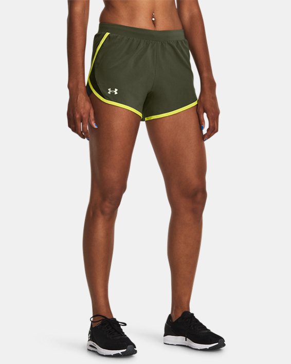 Women's UA Fly-By 2.0 Shorts, Green, pdpMainDesktop image number 0
